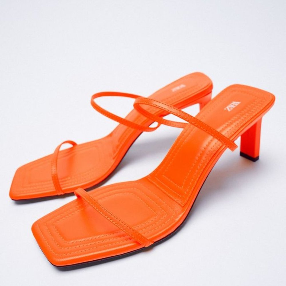 Zara Heeled Sandals with Thin Straps